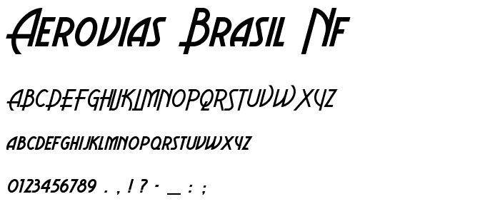 Aerovias Brasil NF font